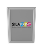 Alu-Snapframe für A2 hoch (420 x 594 mm) inklusive Druck 4/0-farbig