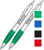 Attraktiver Kunststoff-Kugelschreiber mit beidseitigem Farbdruck (mehrfarbig 4c)