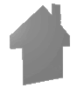 Firmenschild in Haus-Form konturgefräst, einseitig 4/0-farbig bedruckt