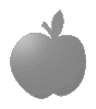 Hochwertiges Magnetschild in Apfel-Form