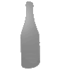 Hochwertiges Magnetschild in Flasche-Form