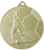 Medaille Fußball GOLD mit einseitiger Lasergravur