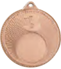 Medaille Siegertreppchen BRONZE mit einseitiger Lasergravur