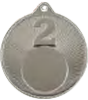 Medaille Siegertreppchen SILBER mit beidseitiger Lasergravur