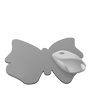 Mousepad hochwertig bedruckt aus Kunststoff mit Kautschuk-Rücken in Schmetterling-Form konturgestanzt