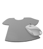 Mousepad hochwertig bedruckt aus Kunststoff mit Kautschuk-Rücken in Shirt-Form konturgestanzt