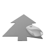Mousepad hochwertig bedruckt aus Kunststoff mit Kautschuk-Rücken in Tannenbaum-Form konturgestanzt