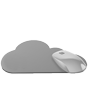 Mousepad hochwertig bedruckt aus Kunststoff mit Kautschuk-Rücken in Wolke-Form konturgestanzt