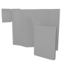 Praktischer Taschenplaner, gefaltet auf 7 cm x 10 cm, 4/4-farbig, beidseitig bedruckt
