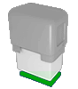 Rechteckiger Automatikstempel mit grünem Kissen