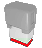 Rechteckiger Automatikstempel mit rotem Kissen