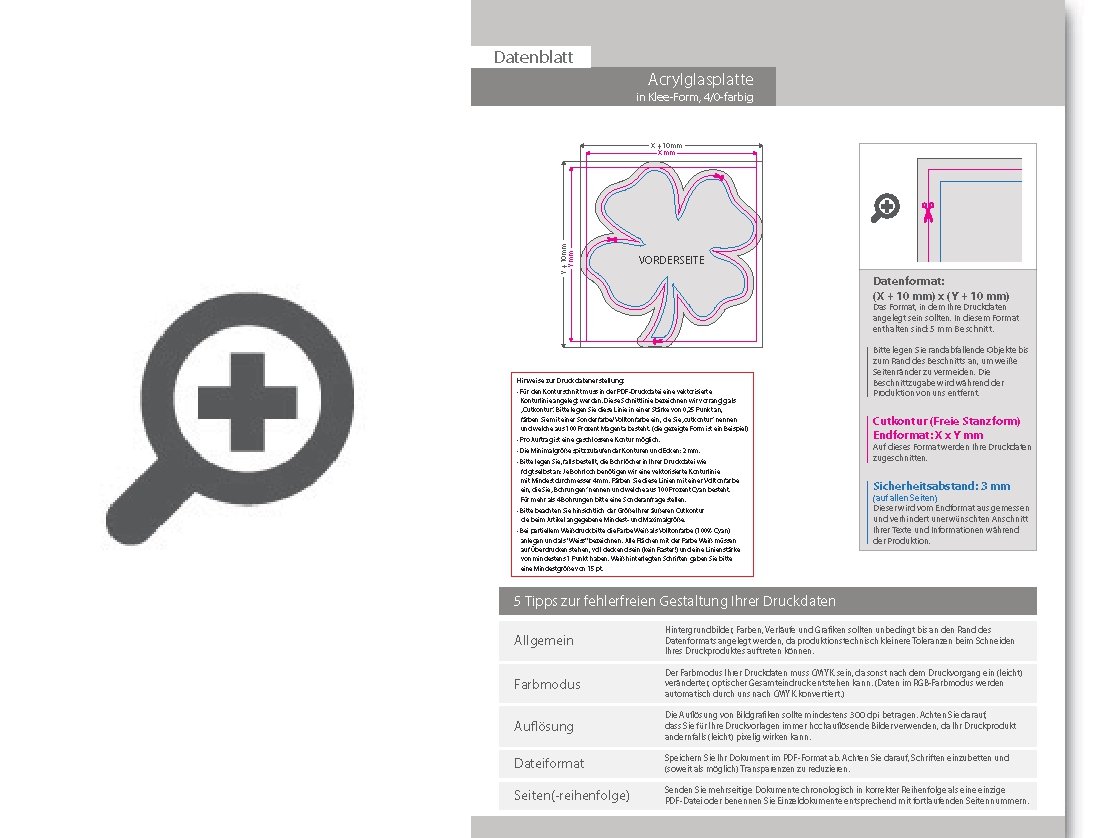 Product Bild acrylglasplatte_in_kleeblatt-form_konturgefr__st___einseitig_4_0-farbig_bedruckt